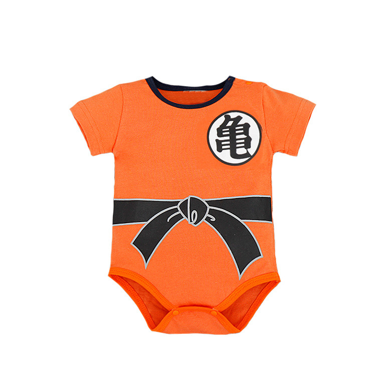Baby Goku turtle Short Sleeve Triangle Romper Clothing Baby Climb Clothes Jumpsuit Children's Wear
