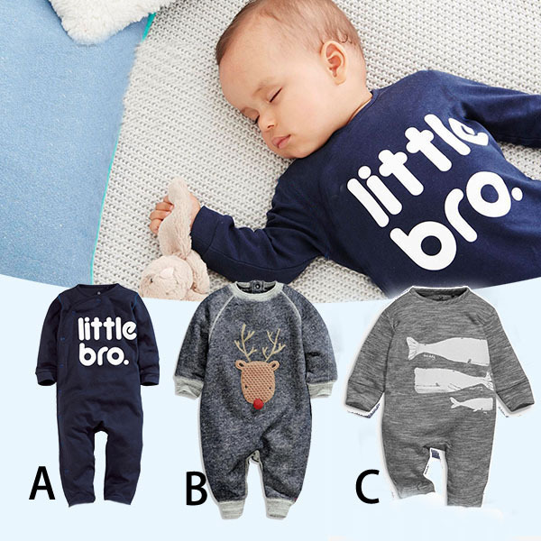 Baby Cotton Long Sleeves Baby Clothing Romper Western Style Children's Wear Jumpsuit