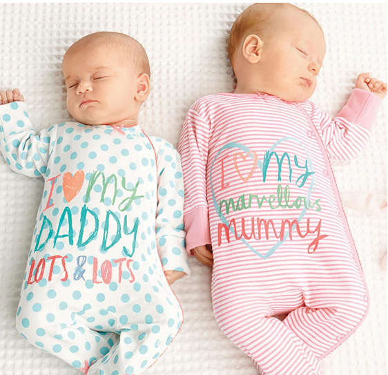 Western Style Fashion Long Sleeves Child Clothing Romper Climb Stripe Jumpsuit