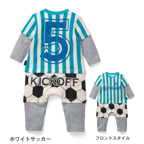Child Clothing Romper Long Sleeves Stripe Football Movement Jumpsuit Baby Clothing