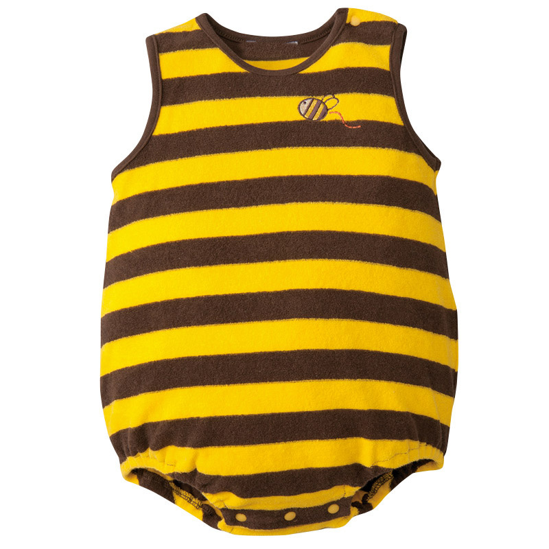 Western Style Sleeveless Baby Fruit Triangle Romper Jumpsuit Thin Section Cotton Baby Clothing