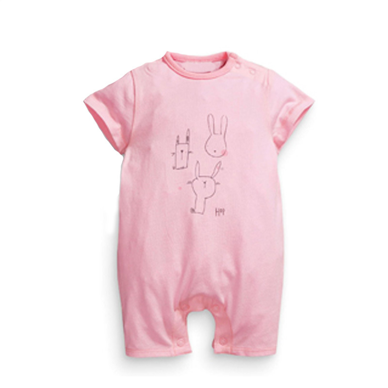 Western Style Child Short Sleeve Cotton Romper Climb Clothes Jumpsuit Stripe Trend Clothing
