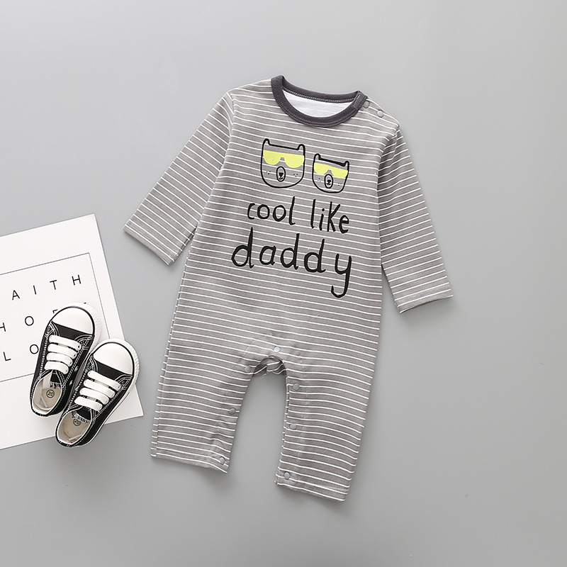 Western Style Fashion Long Sleeves Baby clothing Romper Jumpsuit Climb Clothes Apparel