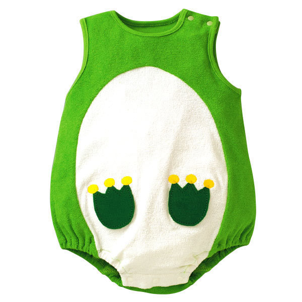 Western Style Sleeveless Baby Fruit Triangle Romper Jumpsuit Thin Section Cotton Baby Clothing