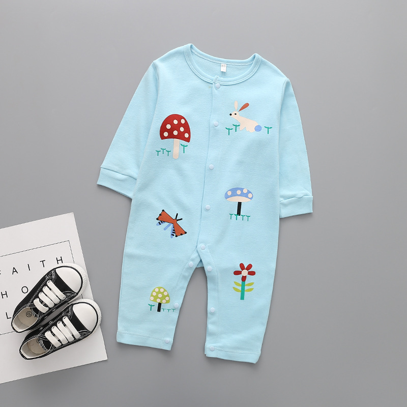 Western Style Fashion Baby Romper Climb Clothes Cotton Long Sleeves Siamese Clothing