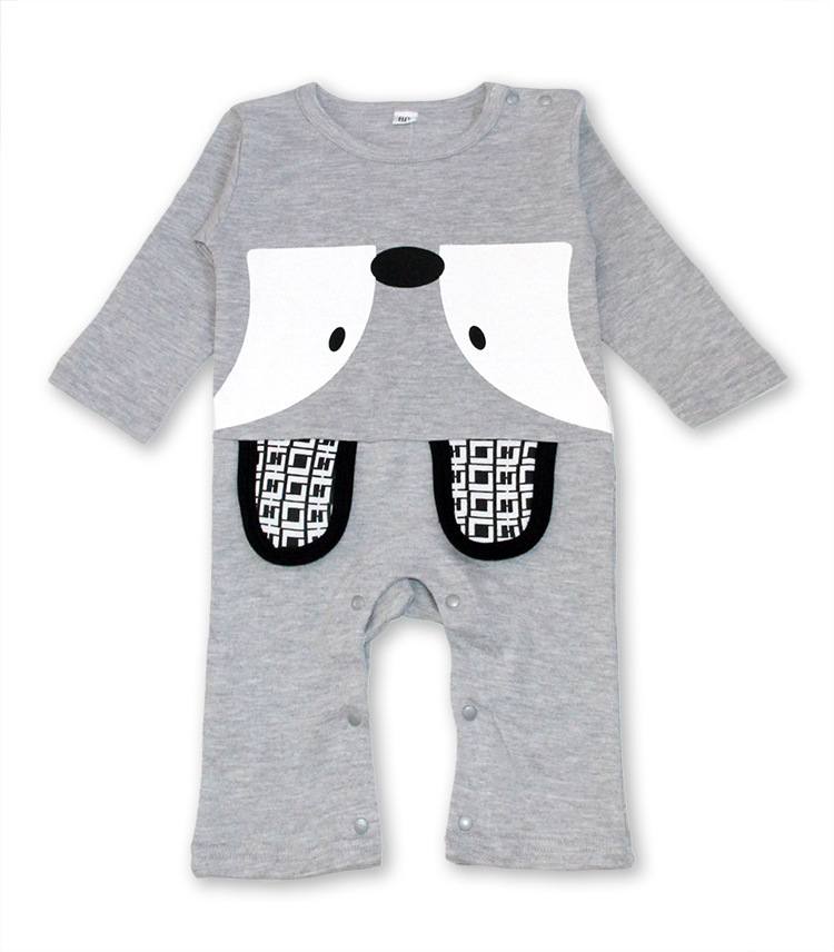 Boy Fashion Short Sleeve Romper Cotton Jumpsuit Baby Printing Clothing