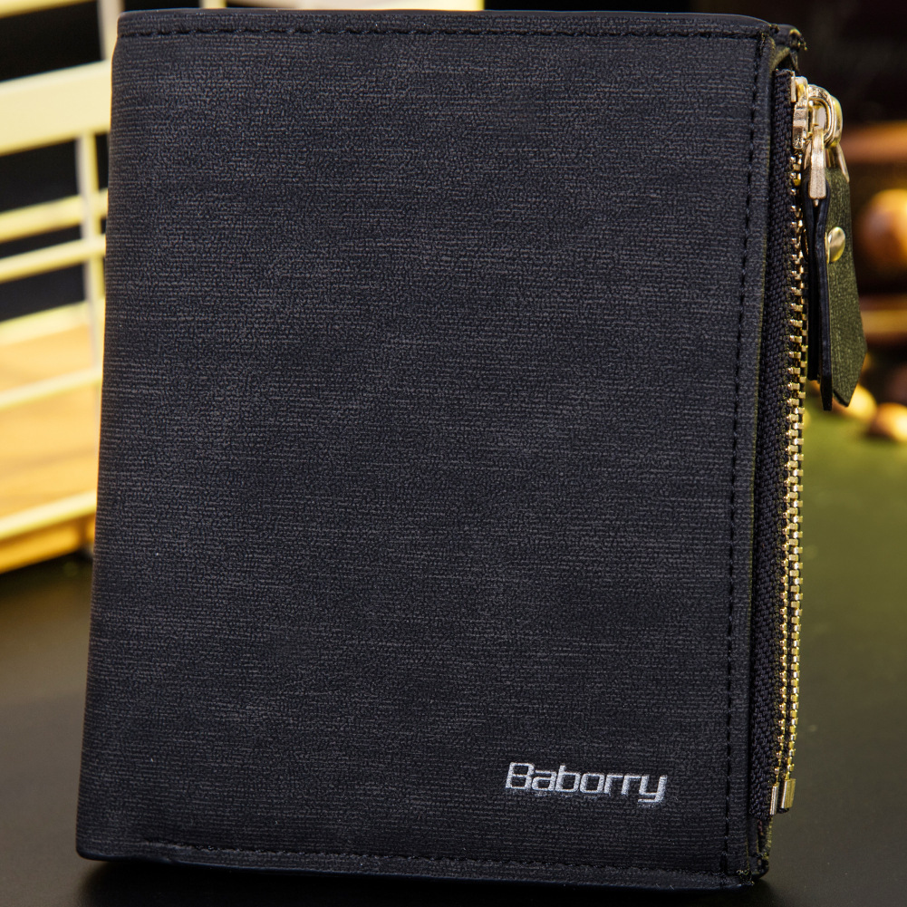 Men Fashion The New Wallet Card Package Short Paragraph Anti-radio Frequency Recognize Wallet