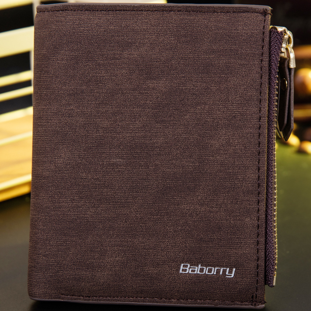 Men Fashion The New Wallet Card Package Short Paragraph Anti-radio Frequency Recognize Wallet