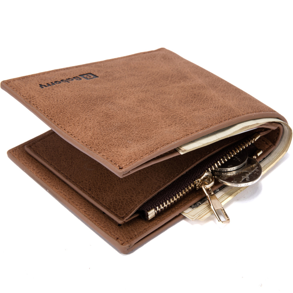 Men Wallet Short Paragraph Wallet Men Business PU Wallets Coin Purse Certificate Package