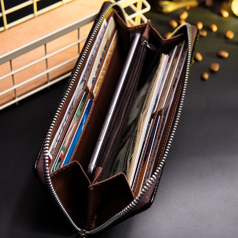 Men Fashion Personality Clutch Long Section Wallet Multifunction Creative Clutch Bag