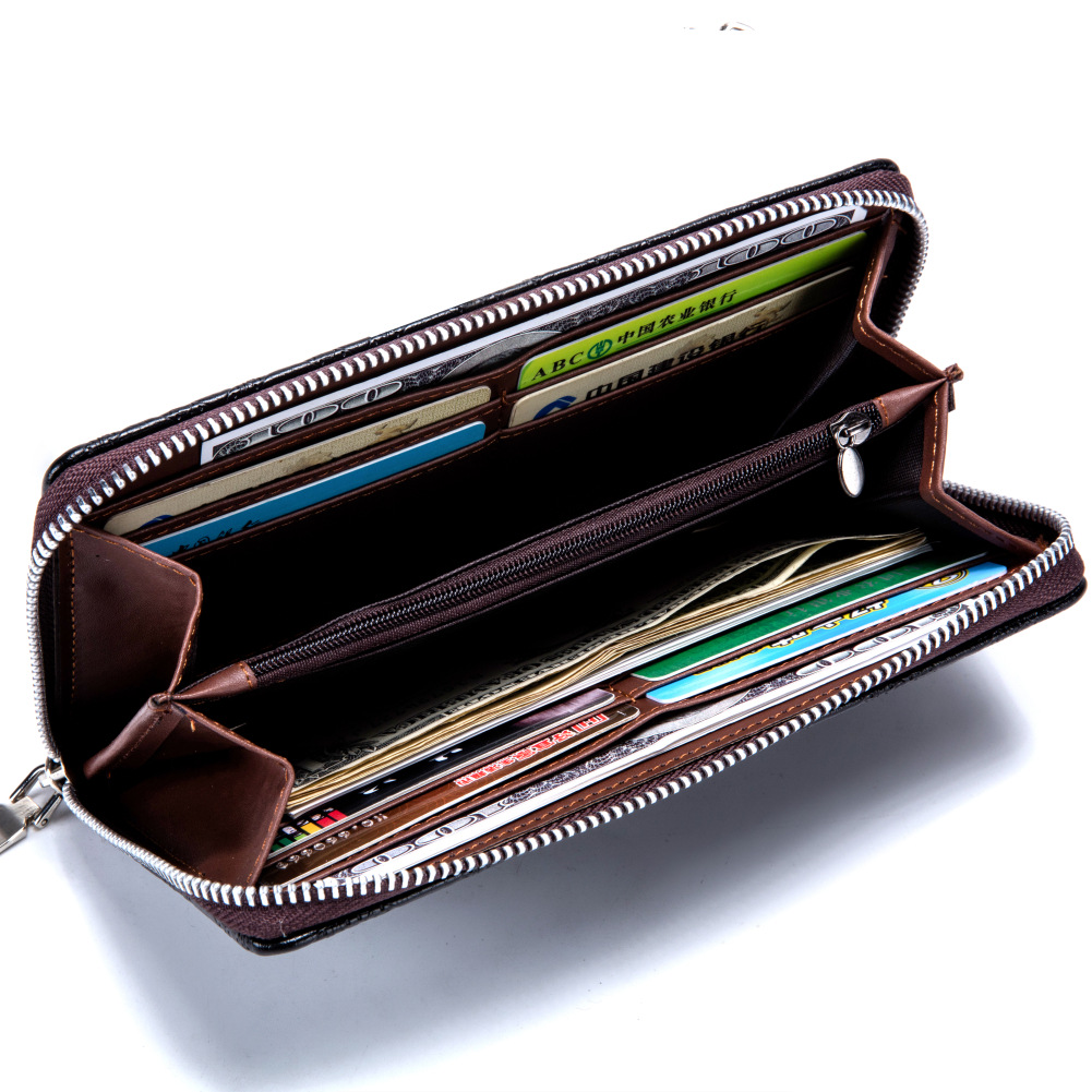 Men Fashion Clutch Long Section Wallet Multifunction Creative Personality Clutch bag