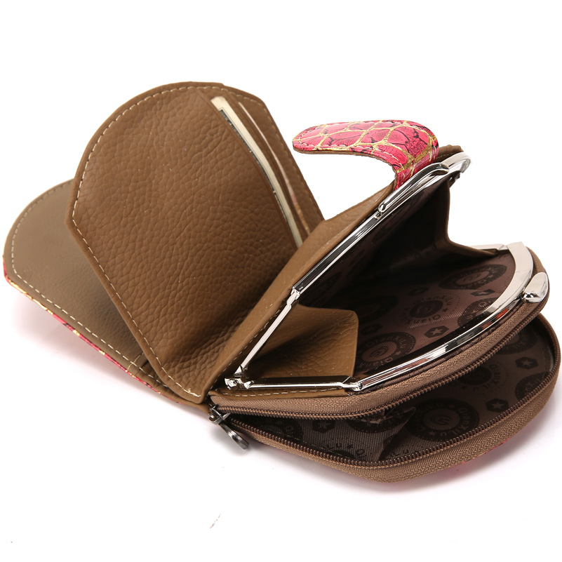 Ms Fashion Wallet Genuine Leather Ms Clutch Female Models Trend Stone Pattern Wallet