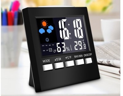 Multifunction Calendar Clock led Light Display Clock Color Screen Weather Clock