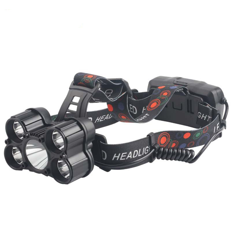 Outdoor High Power Led Camping Headlamp 50W Charge Glare Long Shot Headlamp
