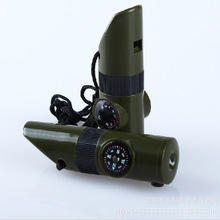 Seven in One Whistle Multifunction Outdoor Survival Whistle Camping Emergency Supplies