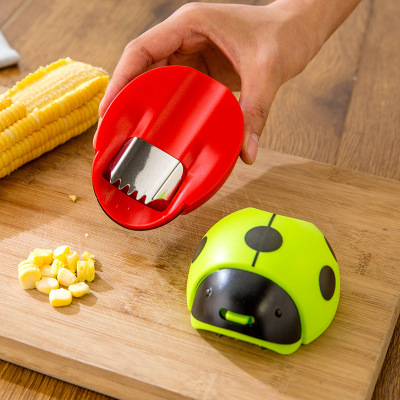 Corn Round Shaving Plane Corn Tools Creative Kitchen Cartoon Ladybug Corn Planing
