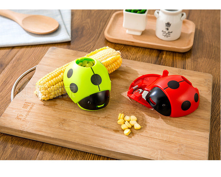 Corn Round Shaving Plane Corn Tools Creative Kitchen Cartoon Ladybug Corn Planing