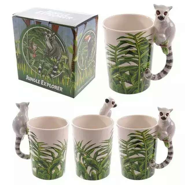 Lovely Three-dimensional Birdie Ceramics Mark Cup Drinking Glass Hand Painted 3D Animal Cup
