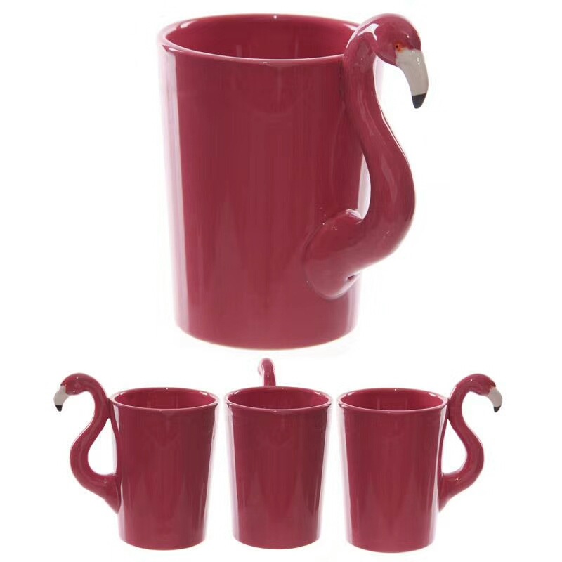 Lovely Three-dimensional Birdie Ceramics Mark Cup Drinking Glass Hand Painted 3D Animal Cup