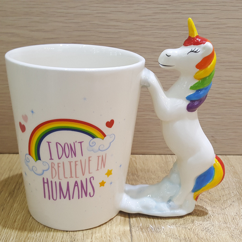 Lovely Three-dimensional Birdie Ceramics Mark Cup Drinking Glass Hand Painted 3D Animal Cup
