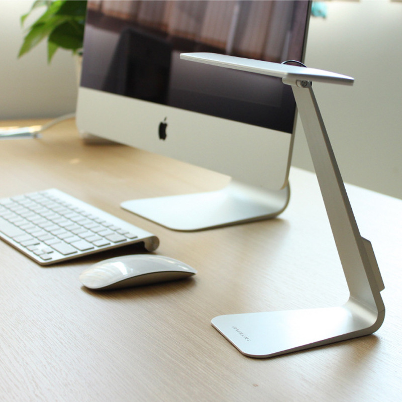 Fold Slim LED Charge Table Lamp Eye Protection Student Office Bedroom Reading Light