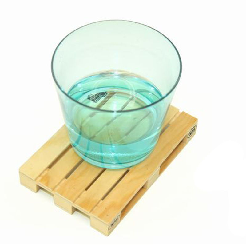 Palette Coasters Wood Board Tray Coaster Creative Coffee Shop Supplies Non-slip wood Insulation Pads