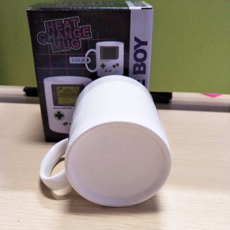 Creative Game Console Pattern Discoloration Cup Heat induction Ceramics Coffee Discoloration Mug