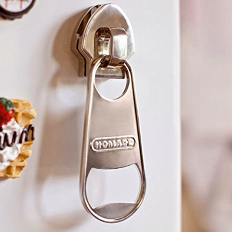 Creative Magnetic Zipper Corkscrew Fridge Stickers Creative Zipper Buckle Corkscrew