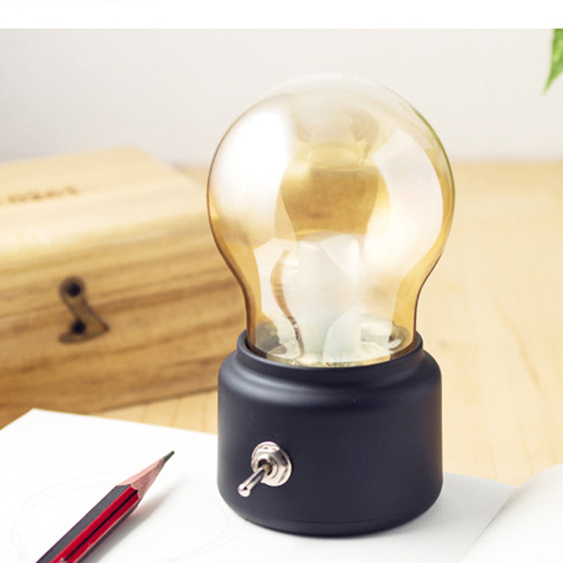 Retro Charge Night light Creative Nostalgia USB Bedside Table lamp Ambient Light