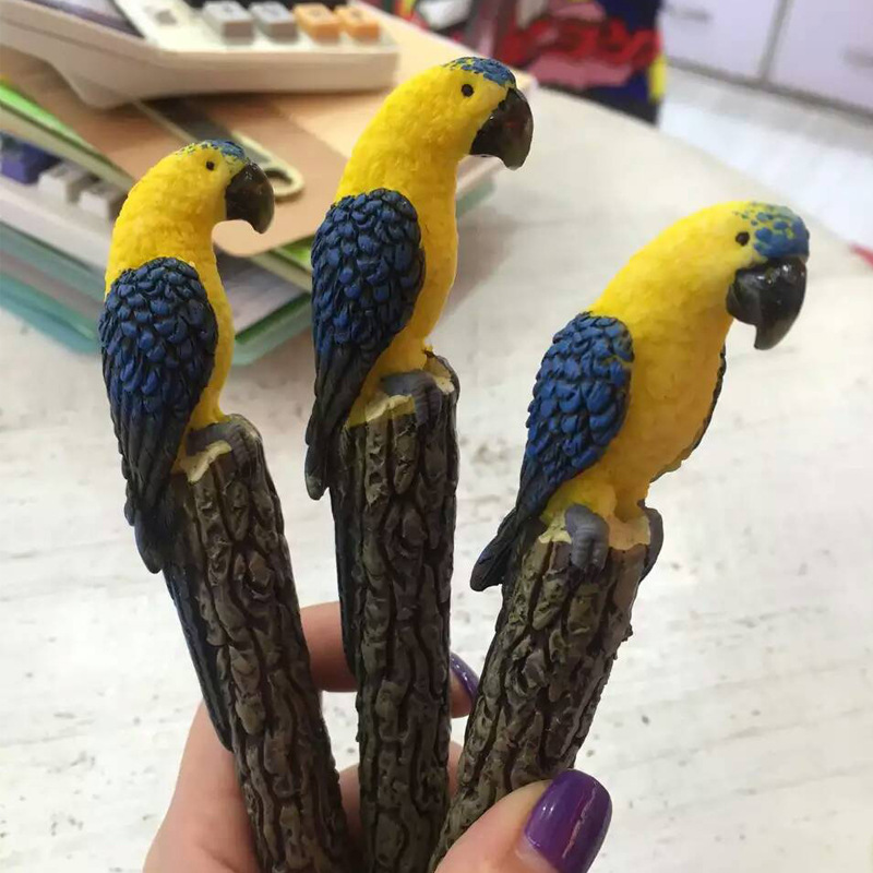 The New Animal Resin pen lovely Birdie Peacock Zebra Ballpoint pen Personality Stationery Pens