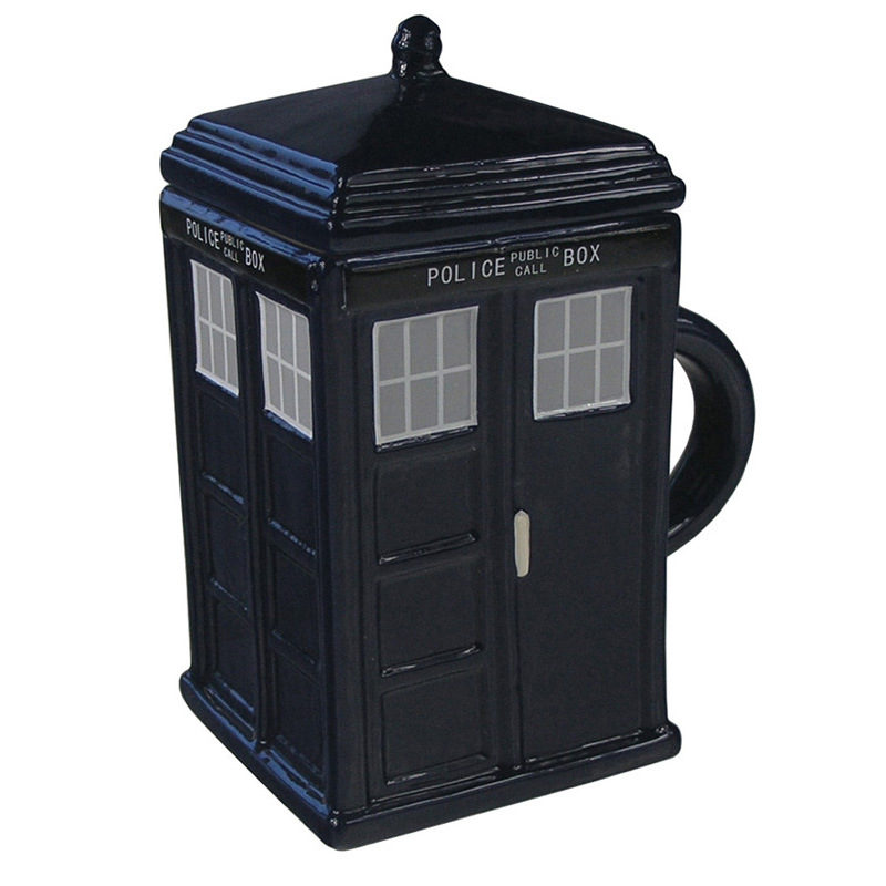 United Kingdom Police Booth Police Station Creative Ceramics Coffee Cup TARDISmug Mug Londres Police