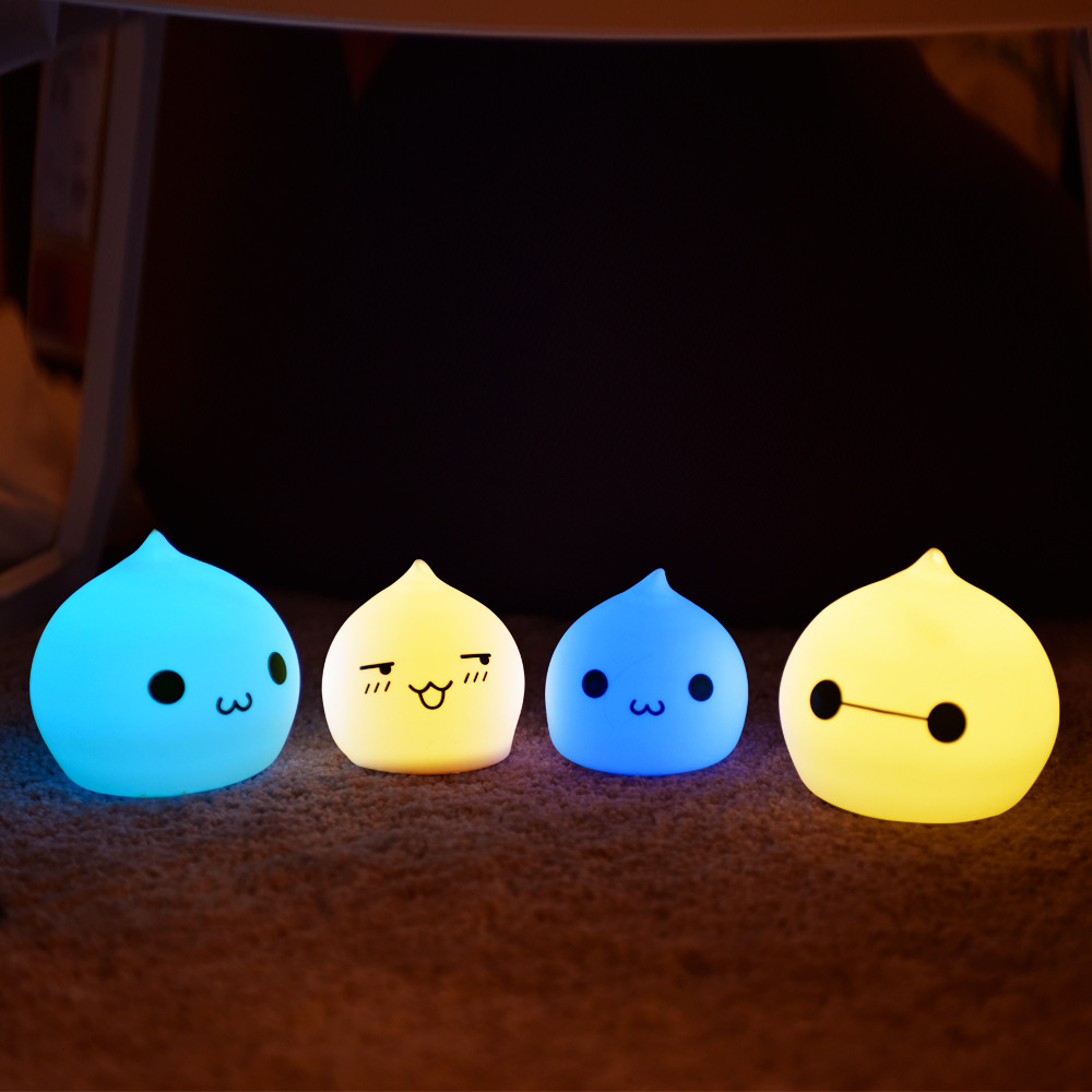 Creative Colorful Animal Touch induction led Meng Pet Night light Atmosphere Bedside Pat lights