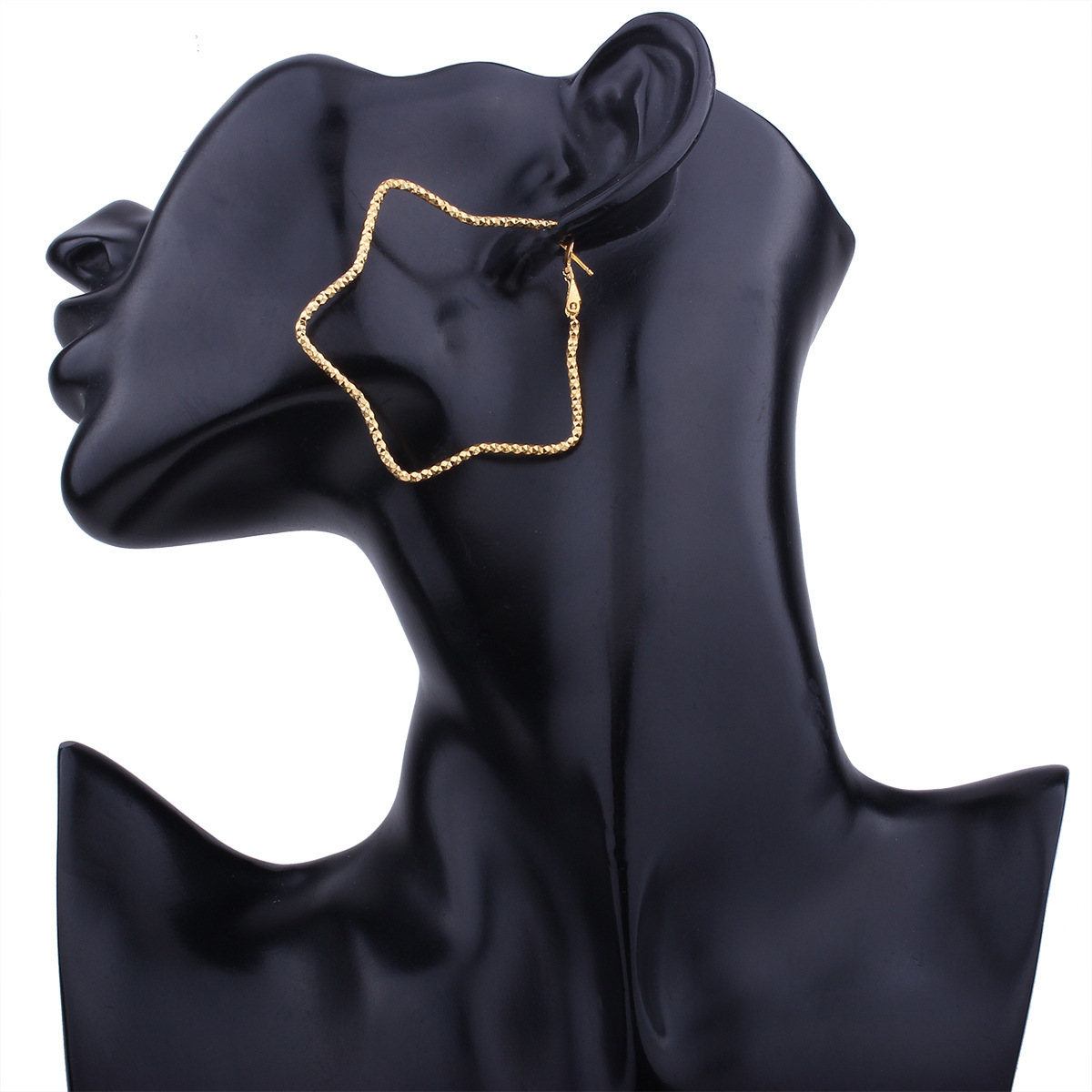 Fashion Classic Earring Heart-shaped Star Geometry Round Prevent Allergy Big Circle Earring