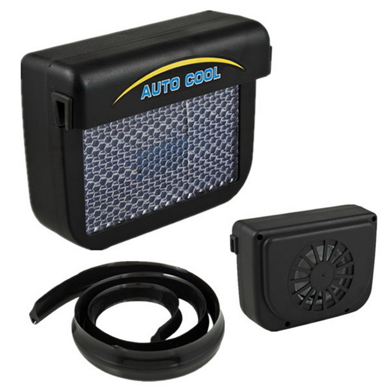 Solar Powered Car Window Windshield Auto Air Vent Cooling Fan Cooler Radiator US