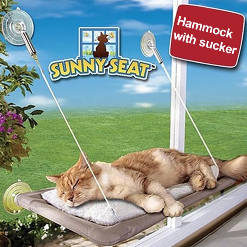 Cat Bed Window Mounted Pet Hammock Perch Sunny Seat Cushion Sunshine Hanging