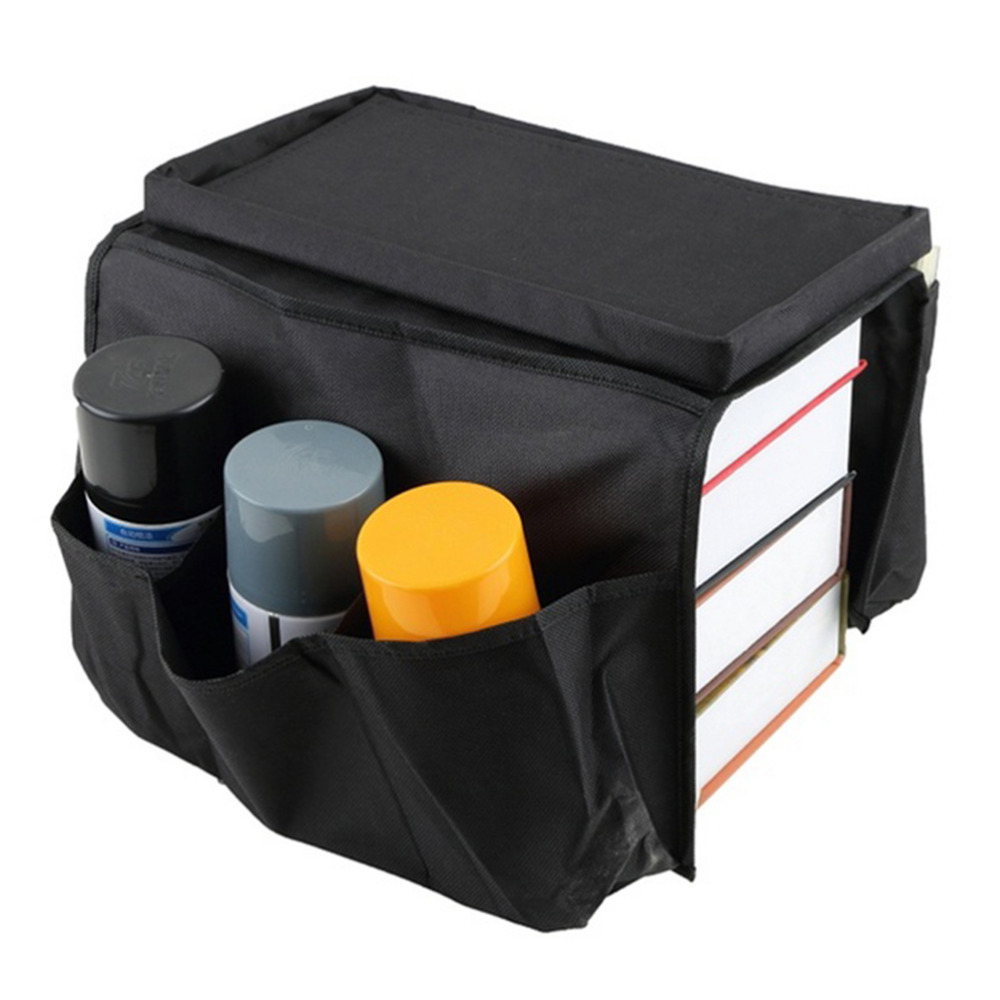 6 Pockets Sofa Handrail Couch Armrest Arm Rest Organizer Remote Control Holder Bag