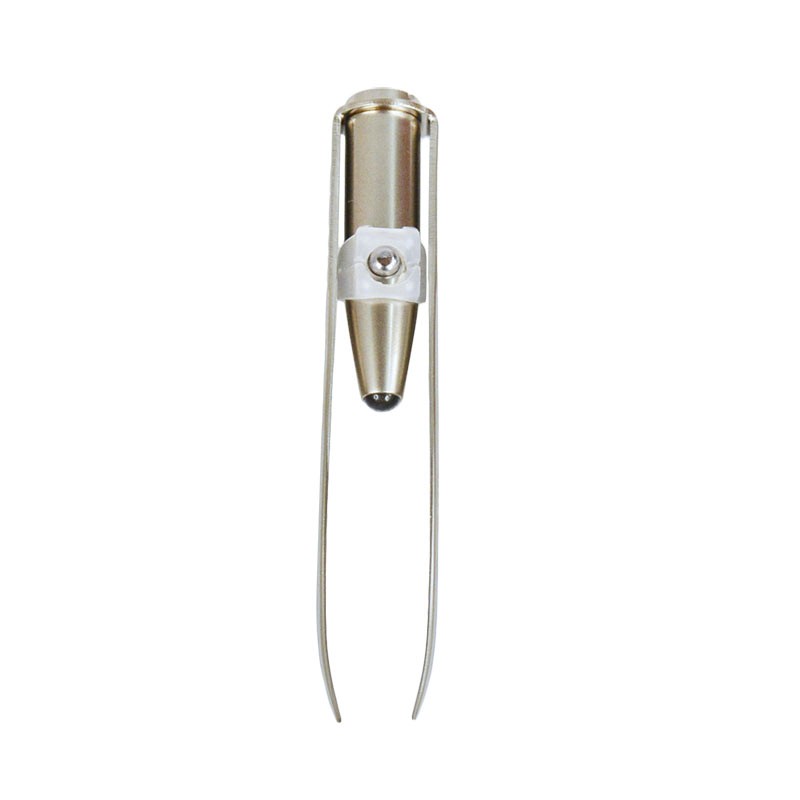 Women beauty tools Professional Stainless Steel LED Light Eyebrow Tweezers Plier Clip Make Up Tool