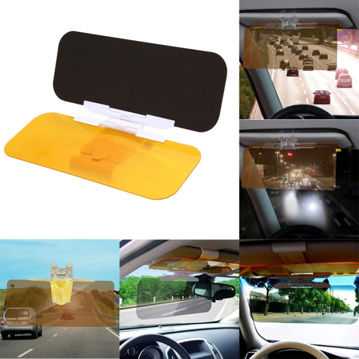 Automobile Car Visor Goggles HD Vision Easy View Flip Down Anti-Dazzle Mirror Sun-Shading