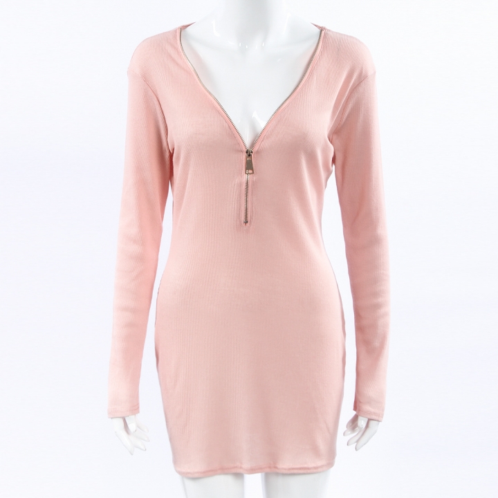 Western Style Fashion Ms Tight Package hip Thread Thoracotomy Keep Warm Dress