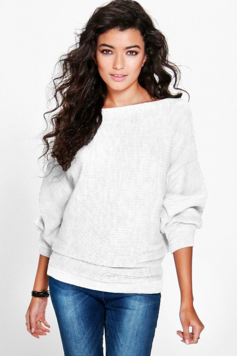 Western Style Ms Personality Autumn And Winter Fashion Loose Bat Sleeve knitting Sweater