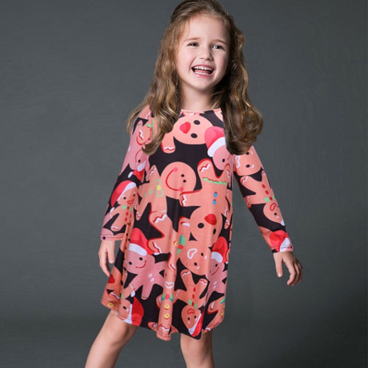 Western Style Ms Fashion The New Santa Claus Children's Wear Girls dress