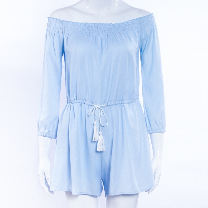 Western Style Ms Fashion Tube top Elastic Loose Tie Sexy Personality Rompers