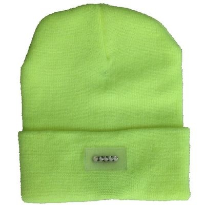 Winter Mens 5-LED Light Headlamp Hat Knitted Beanie Cap Hunting Camping Running