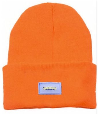 Winter Mens 5-LED Light Headlamp Hat Knitted Beanie Cap Hunting Camping Running