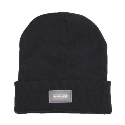 Winter Mens 5-LED Light Headlamp Hat Knitted Beanie Cap Hunting Camping Running