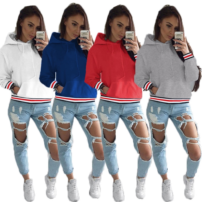 Western style Ms Long sleeves Sweater Plus cashmere Thickening personality fashion jacket with hat