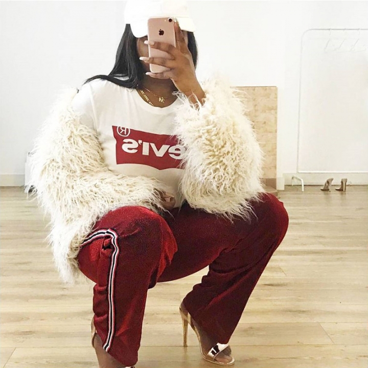 Western Style Ms Fashion Sexy Popular Shiny Fluorescence Long Pants