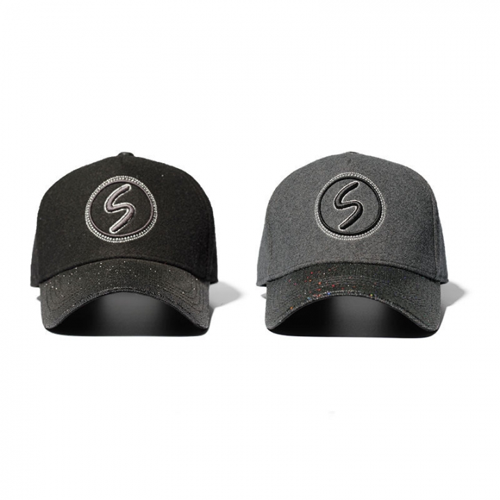 Men Baseball Cap Creative Letter Curved Eaves Caps Trend Solid Color hip-hop cap