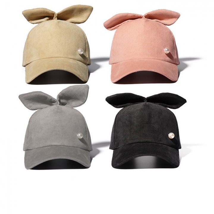 Ms Wick Baseball Cap lovely Rabbit Ears Student Leisure Wild Curved eaves Duck hat