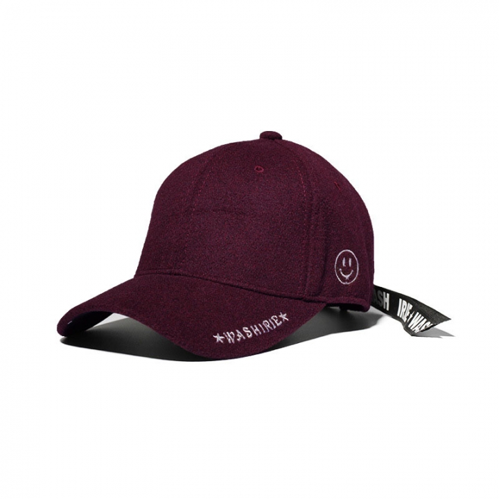 Teens Fashion Caps Summer Men and Women Couple Baseball cap Zipper Smiley Street hip-hop Cap